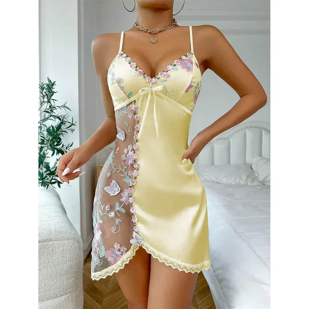 Lia™ | Robe de chambre avec un motif floral raffiné