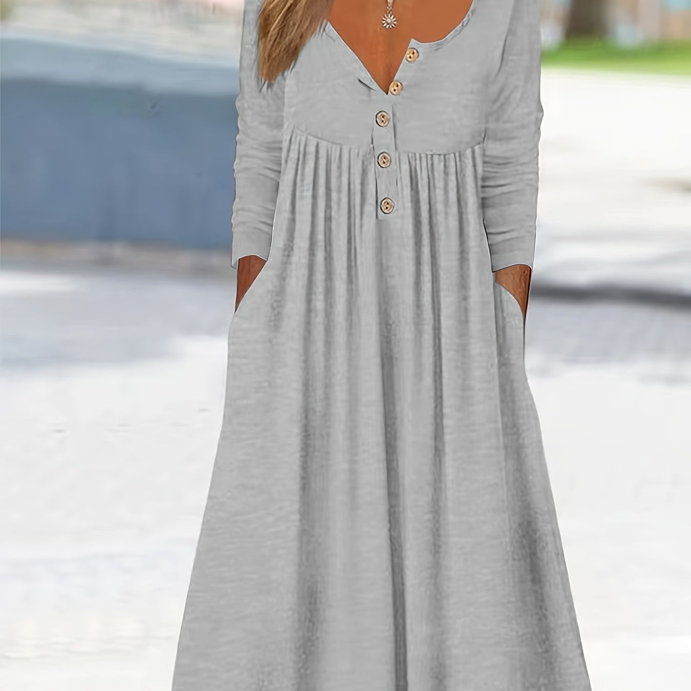 ZARA | ROBE MIDI À BOUTONS SUR LE DEVANT