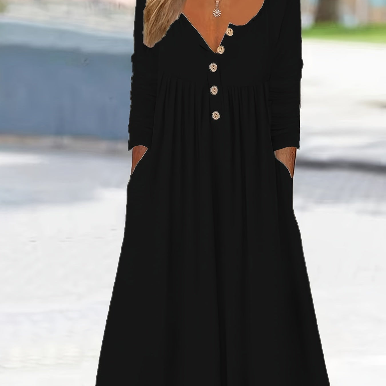 ZARA | ROBE MIDI À BOUTONS SUR LE DEVANT
