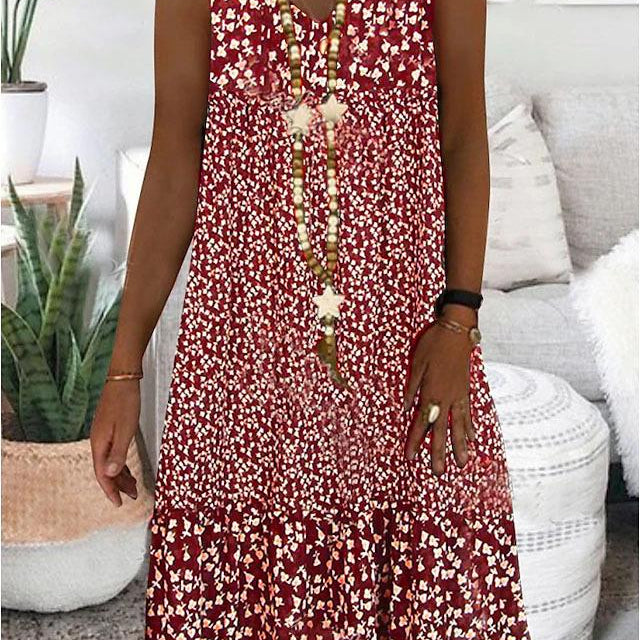 AYLA | ROBE SANS MANCHES À COL EN V