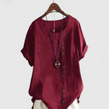 Elisavie | Blouse Confortable à Manches Courtes