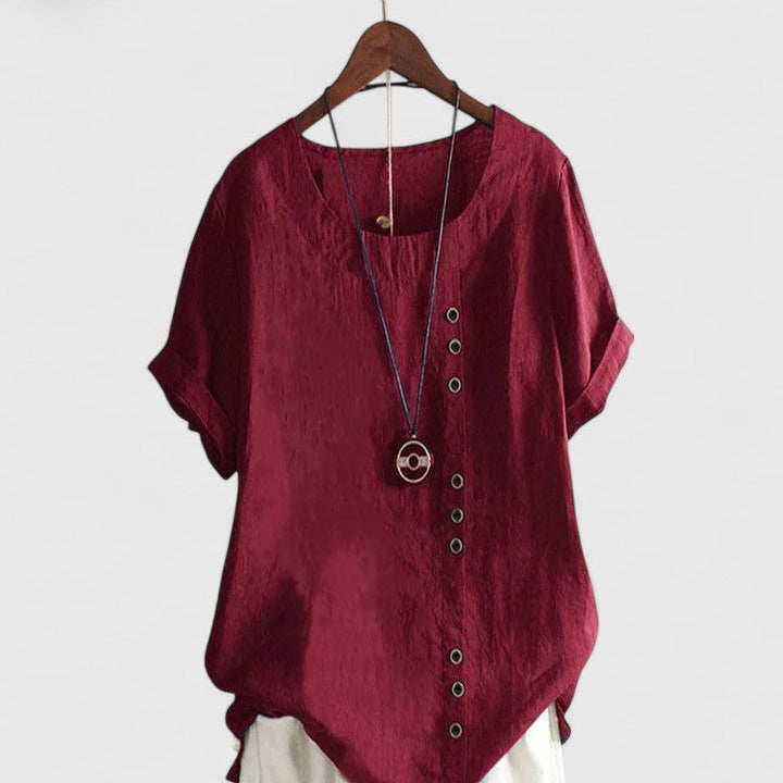 Elisavie | Blouse Confortable à Manches Courtes