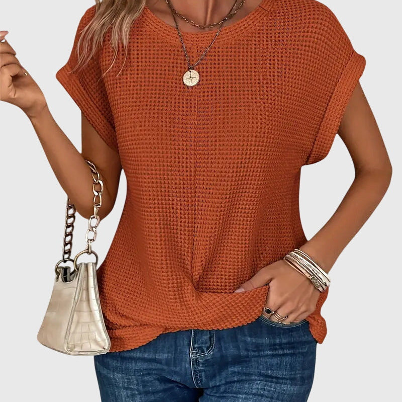 Isa™ | Blouse Élégante avec Col Rond