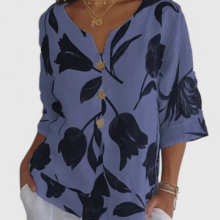 Laura | Blouse V-Neck Confortable