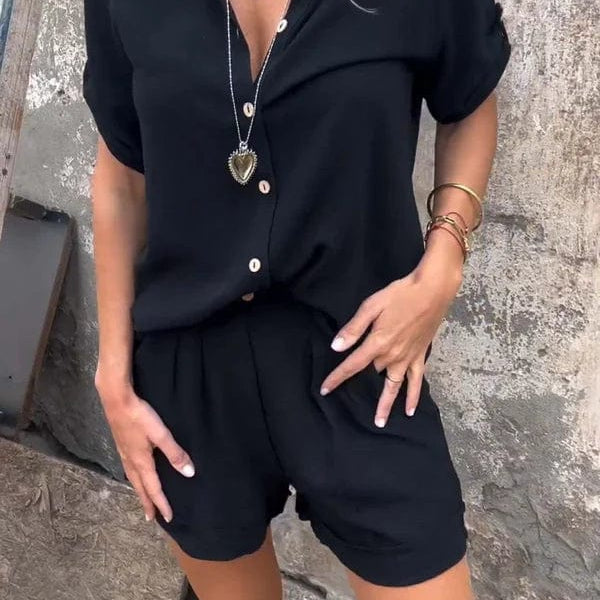 Melda - Ensemble Boutonné Aéré