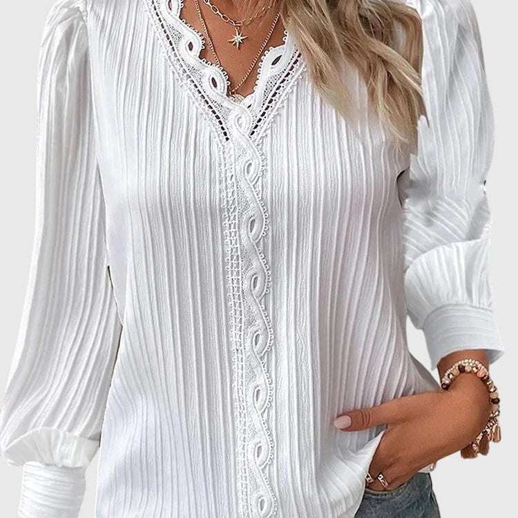 Andrea™ | Blouse Pullover Élégante