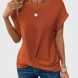 Isa™ | Blouse Élégante avec Col Rond