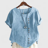Elisavie | Blouse Confortable à Manches Courtes