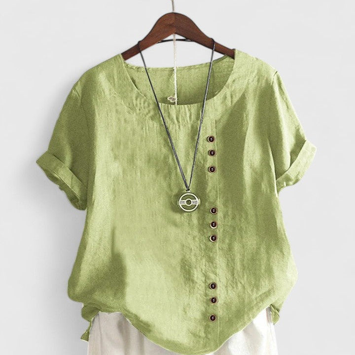 Elisavie | Blouse Confortable à Manches Courtes