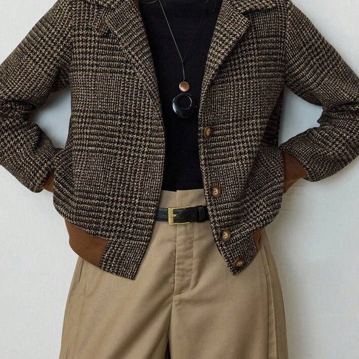 Blythe | Veste en Tweed Croisée