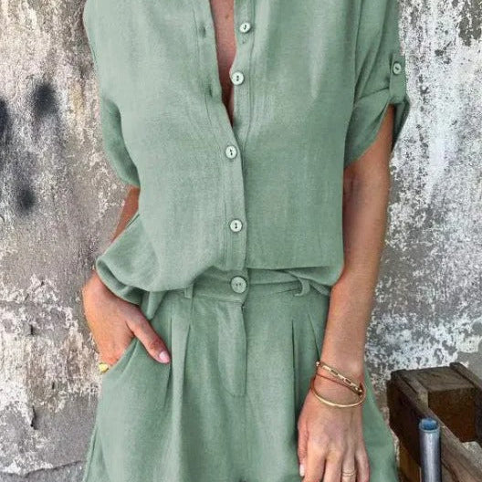 Melda - Ensemble Boutonné Aéré