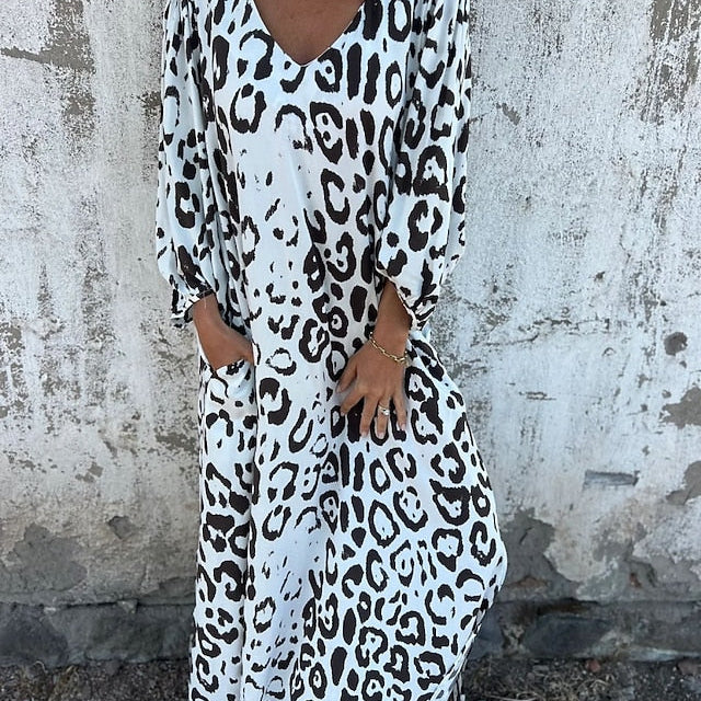 Jessa - Robe Maxi Léopard
