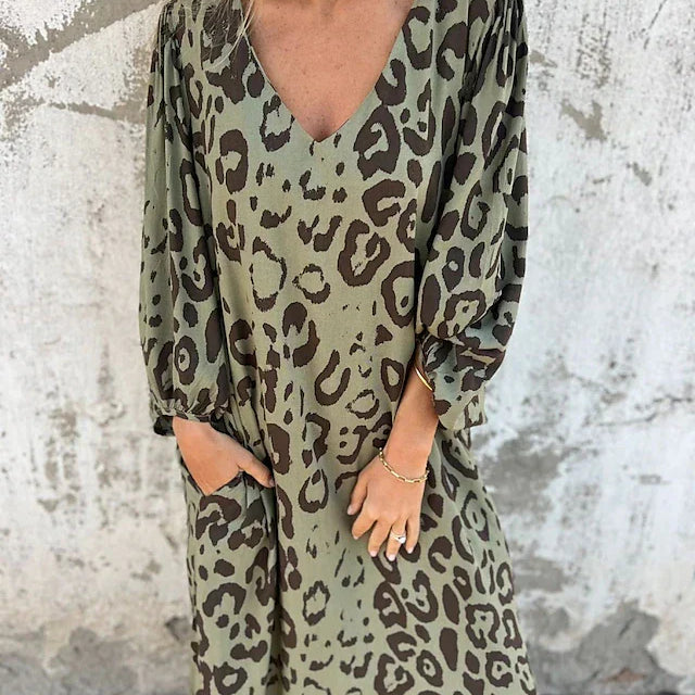 Jessa - Robe Maxi Léopard