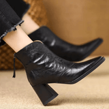 Claudia | Bottines de luxe à talon moyen